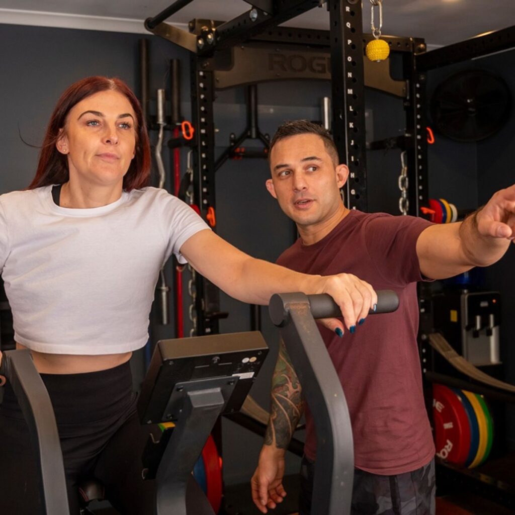 Private personal training gym session with Nathan in Lennox Head.